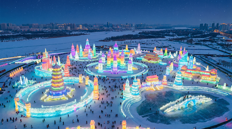 探花官网哈尔滨冰雪大世界生活视频